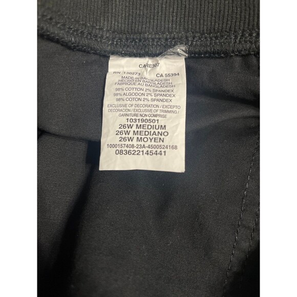 Lee Austin Knit Relaxed Cargo Capri Black Size 26W New With Tags - Picture 6 of 9